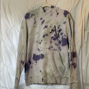 Tie-Dye Air Jordan Hoodie -Size Large